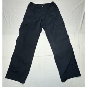 5.11 Tactical Men's Navy Blue Stretch Waist Cargo Work Pants - Size 30x30